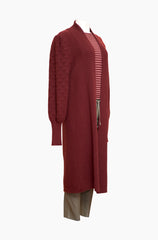 YIMY x MANÚ - Long coat puffy sleeves 100% Cashmere