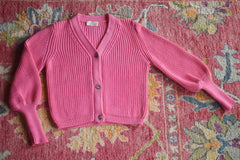 YIMY x MANÚ- Manú ribbed cardigan cropped 100% Cotton