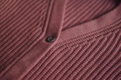YIMY x MANÚ - Manú ribbed cardigan balloons sleeves cropped 100% Cashmere