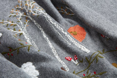 Forest - Embroidered Shawl