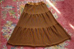 YIMY x MANÚ - Long skirt with stripes 100% Cotton