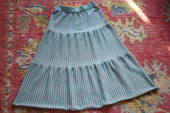 YIMY x MANÚ - Long skirt with stripes 100% Cotton