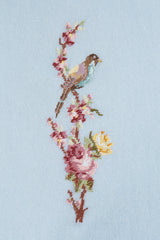 Little Bird -Embroidered Shawl