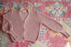 YIMY x MANÚ- Manú ribbed cardigan cropped 100% Cotton