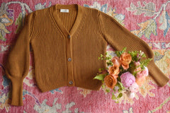 YIMY x MANÚ- Manú ribbed cardigan cropped 100% Cotton
