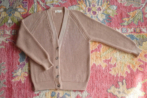 YIMY x MANÚ- Matilda ribbed cardigan classic fit 100% Cotton