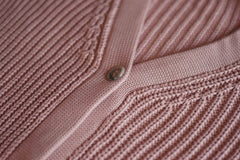 YIMY x MANÚ- Matilda ribbed cardigan classic fit 100% Cotton