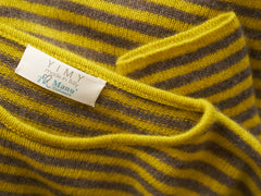 YIMY x MANÚ - T-shirt stripes 100% Cashmere