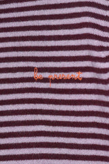 YIMY x MANU'- Embroidered t-shirt 100% Cashmere