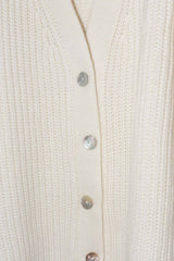 YIMY x MANÚ- Matilda ribbed cardigan 100% Cashmere