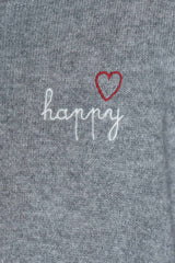 YIMY x MANU'- Embroidered t-shirt 100% Cashmere